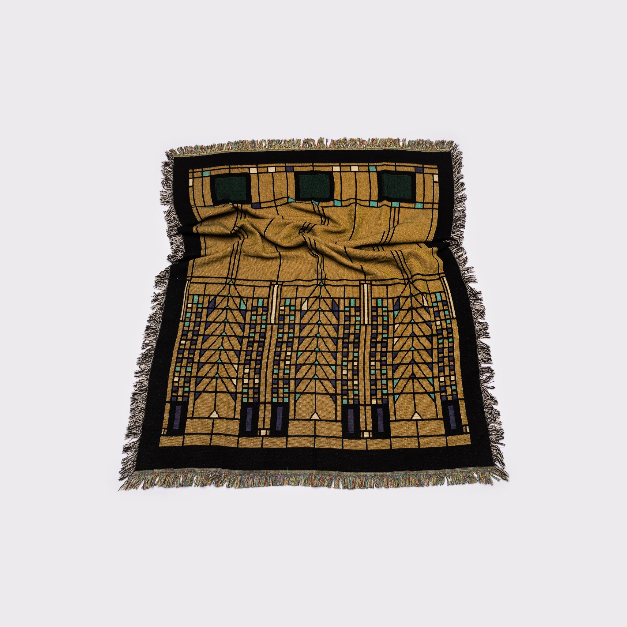 Chicago Architecture Center Design Store Tree of Life Throw Blanket