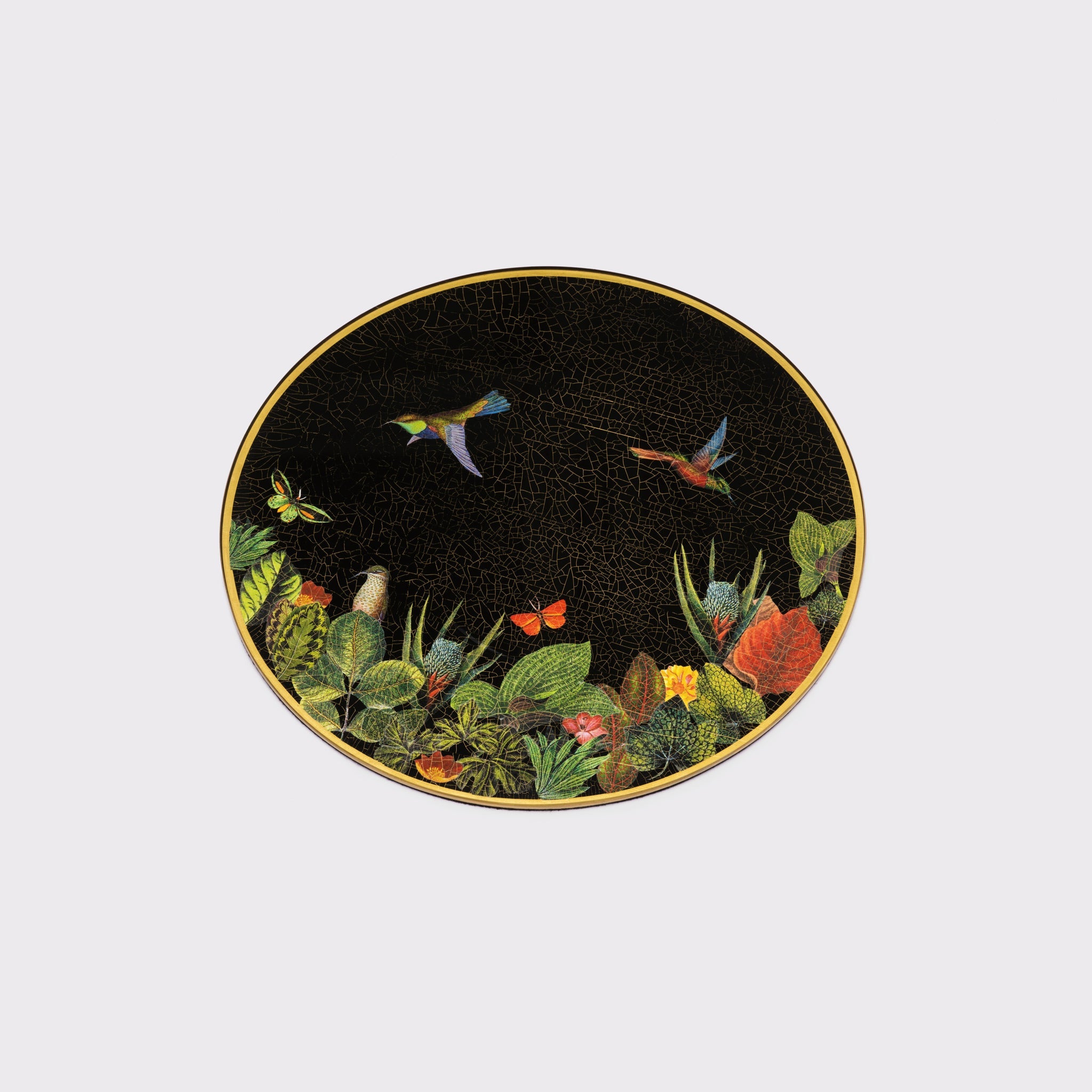 Scully & Scully Azure Silver Hummingbird Centerpiece