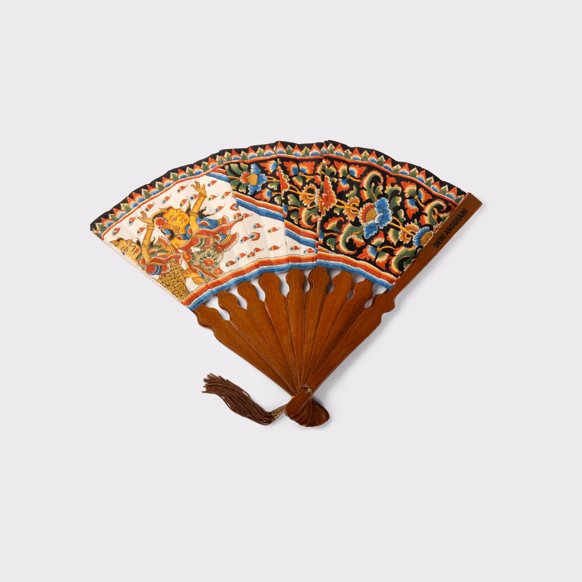 Kamasan Hand-Painted Fan
