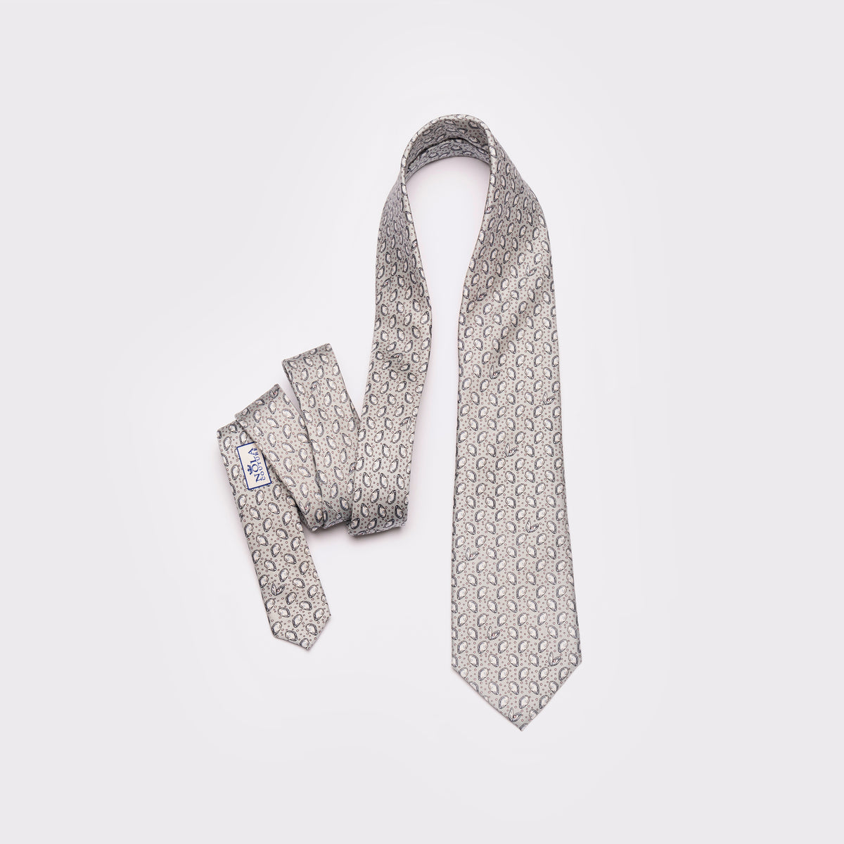 Mini Gulf Oyster Silk Tie