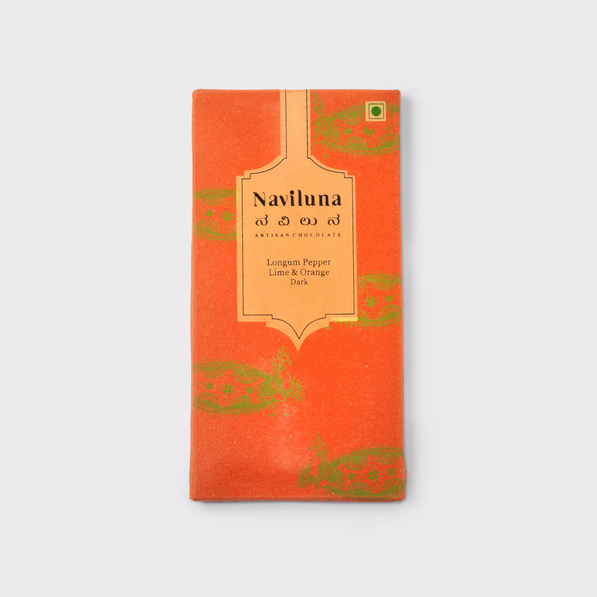 Naviluna 72% Longum Pepper Lime & Orange Chocolate Bar